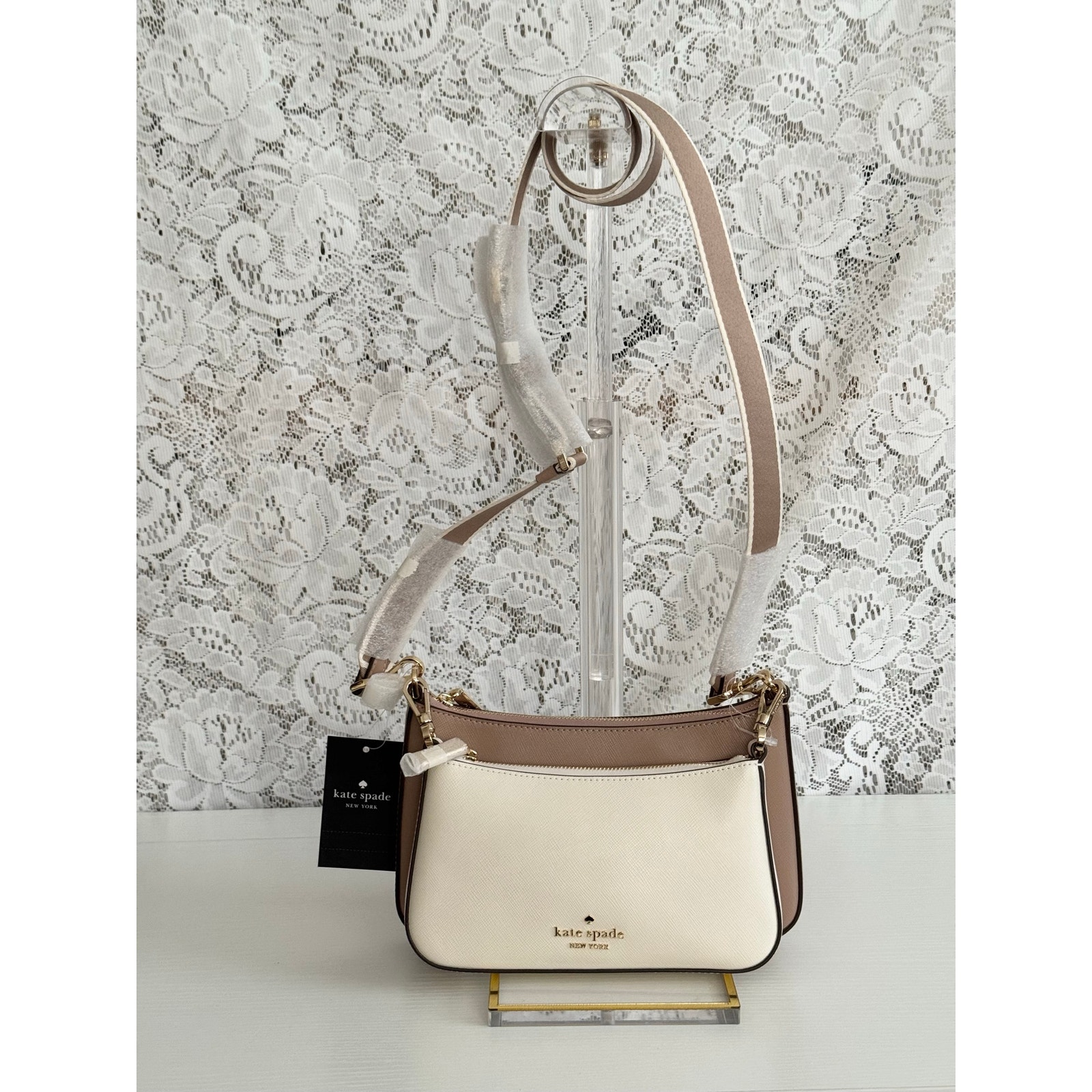Kate Spade Duet Colorblock Saffiano Leather Crossbody Kh759 Nwt